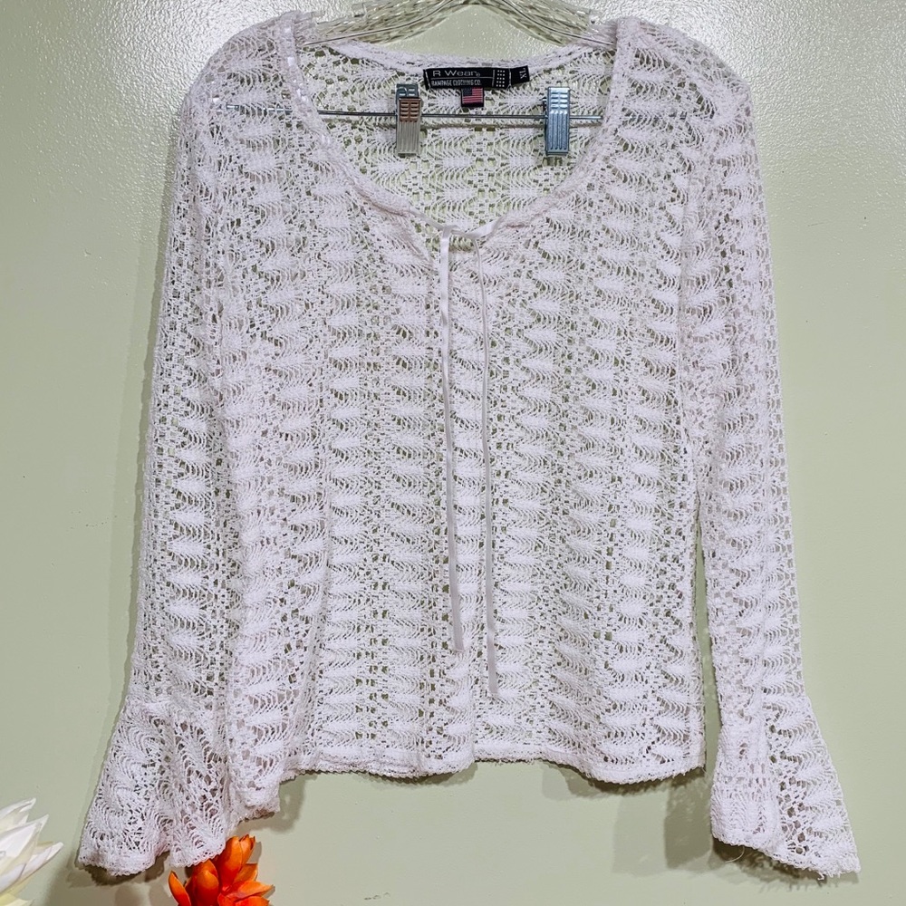 R Wear  Rampage Clothing White Knitted Tops